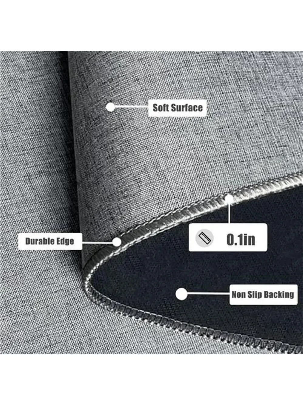 Gray Bathroom Rug Thin Low Profile Bath Mat Non Slip Absorbent Washable Door Car